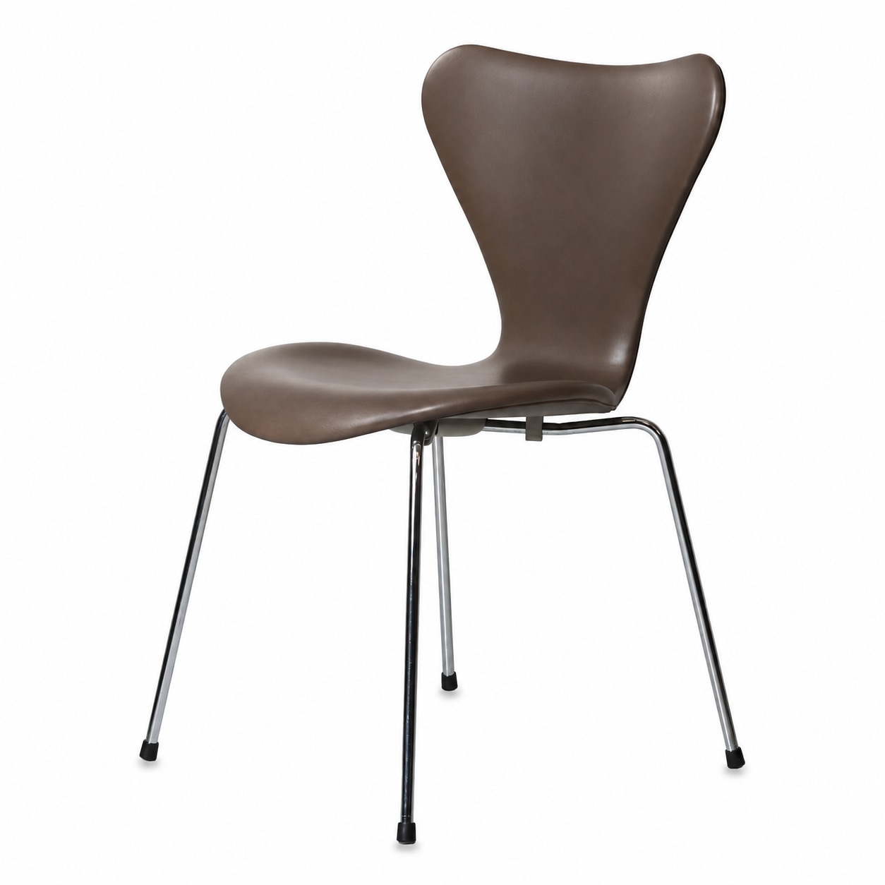 The AJ 7 chair is an elegant and timeless design chair, here upholstered in exclusive pure aniline leather. The natural leather has a soft, lively surface where texture, grain and natural variations are clearly visible. Over time the leather develops a beautiful patina that makes every chair unique and adds a warm, exclusive look.